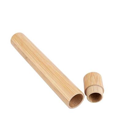 FTVOGUE Wooden Toothbrush Case Portable Eco-Friendly Bamboo Toothbrush Travel Protective Box