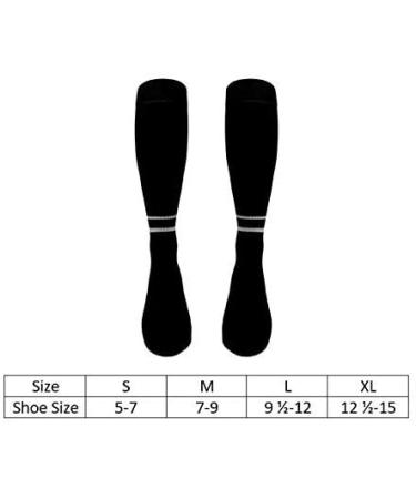 Pro Soccer Referee Socks 2 Pair - Large | Official Game Day Gear - Buy Online on GoSupps.com