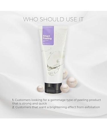MZ Smart Peeling White Jewel Gentle Exfoliator Face Scrub with Pearl Powder extracts for Brightening| Removes Tan and Blackheads (120ml) - Buy Online on GoSupps.com