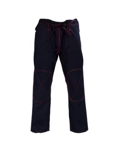 Woldorf USA Brazilian Jiu Jitsu BJJ Pants Black with Cotton Heavy Size 2, A0, Training Pants, Pre-Shrunk, Ultra Light Weight Fabric, Soft Fabric Pants