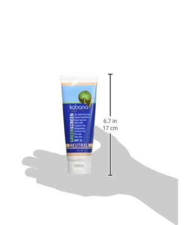 Organic Zinc Oxide Sunscreen SPF 31 Tinted NEUTRAL - Vegan & Gluten-free - 8oz/230g - Buy Online on GoSupps.com