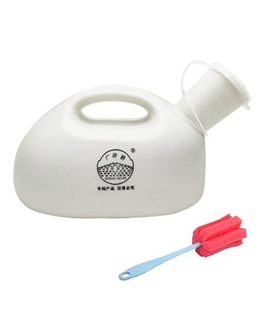 Leakproof Urinal Bottle for Men 2000ML Portable Reusable Pee Bottles with Lid Car Camping Travel Outdoor Emergency Urinal White