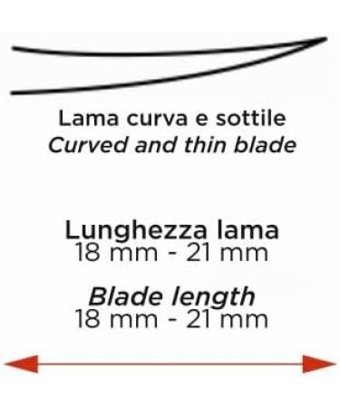 Blue Farm | Professional Stainless Steel Scissors for Russian Manicure cm 10 5 - Curved Blade mm 21 - Buy Online on GoSupps.com