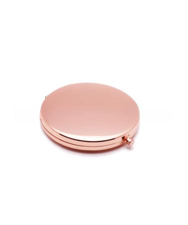 WOOYALIN Magnifying Compact Cosmetic Mirror 2.75 Inch Round Pocket Makeup Mirror Handheld Travel Makeup Mirror Portable Mirror Pocket Mirror Rose Gold Rose Gold 1