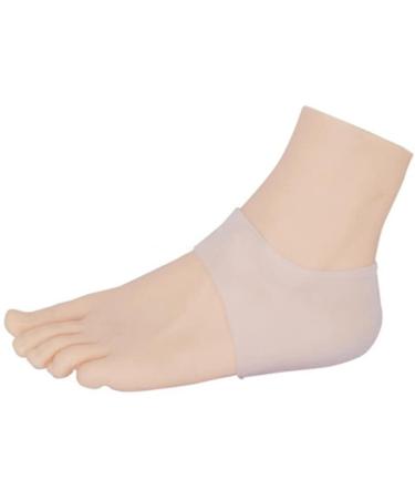 Crystal Crown Moisturizing Silicone Gel Heel Socks Cracked Foot Skin Care Protector Set of 2
