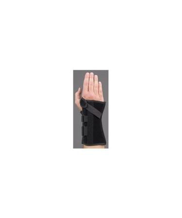 Med Spec V-Strap Wrist Support Brace 8" Black Medium Left