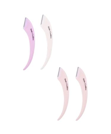 Beaupretty 4 pieces of eyebrow tool Face razor for women eyebrow shaving blade Travel eye brewing trimmers Small brow shaver retouching Miss Make-up tools polishing ABS