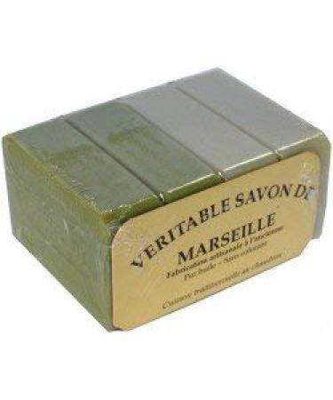 Pack of 4 Authentic Marseille soap bars - Lot de 4 Barres de savon de Marseille Authentique