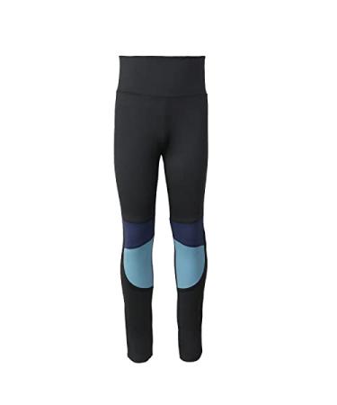 mmlunar Unisex Kids Sports Pants - Youth Girls' Boys' Quick Dry Active Grey Track Pants Athletic Stretchy Leggings Black Small