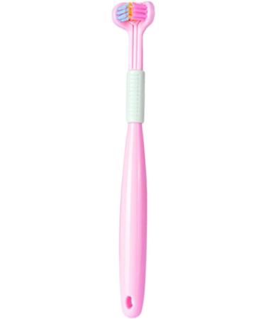 Bokioesde Tongue Scraps Toothbrush - Fresh Breath & Healthy Mouth | Three-Sided Triple Clean Plastic | A22 Peach Pink for Kids - Buy Online on GoSupps.com