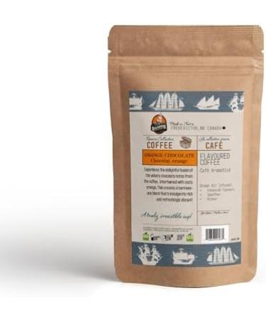 Orange Chocolate Ground Coffee by Saltwinds Coffee Company (340g) | Medium Roast Coffee Ground 100% Arabica Low Acid Coffee | Delicious Flavoured Coffee Freshly Roasted in the Maritimes Orange Chocolate (Ground) 340 g (Pack of 1) - Buy Online on GoSupps.com