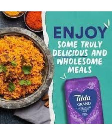 Tilda Grand Extra Long Basmati White Rice 10kg | Premium Quality | Aromatic Delight | Hygienic Packaging - Buy Online on GoSupps.com