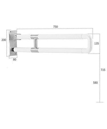 Bathroom Grab Bar Safety Support Rail Non-slip Grab Bar Bathroom Safety Anti-Static Anti- Grab Bar Handrail Folding Handle Bathroom - Buy Online on GoSupps.com
