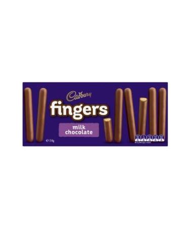 Cadbury Cadbury Fingers Milk Chocolate 114g (Pack of 12)