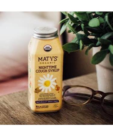 Matyâ€™s Organic Nighttime Cough Syrup - Honey, Chamomile & Nutmeg - 6 fl oz - Buy Online on GoSupps.com