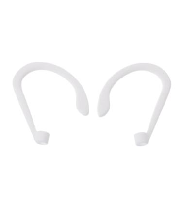 Mikikit Light ear hooks silicone earplugs light ear bracket made of silicone for ears headphones for the gym brackets for ear bracket wireless white lanyard 1