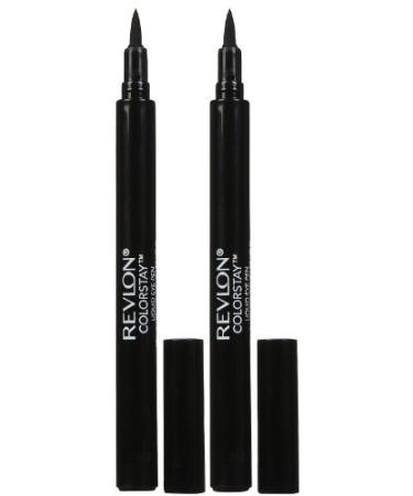 Revlon Colorstay Liquid Eye Pen - Blackest Black (001) - 2 pk
