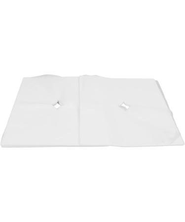 Verdant Touch Disposable Massage Bed Support Cover - 100 White Breathable & Absorbent Head Covers for Beauty Salons - Buy Online on GoSupps.com