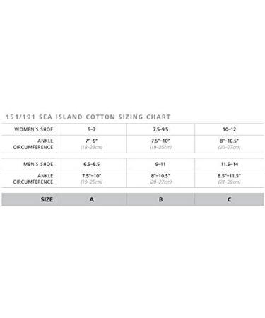 Sigvaris Women's SEA Island Cotton 151 Knee-High Compression Socks 15-20mmHg - Black, Size 7-9 - Buy Online on GoSupps.com