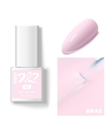 DERIZI 60 Colors Gel Nail Polish Semipermanant Nail Polish Varnish Semi-Permanent Varnish UV Nail Gel Primer Soak Off Nail Art - (Color: BR45-8ml)