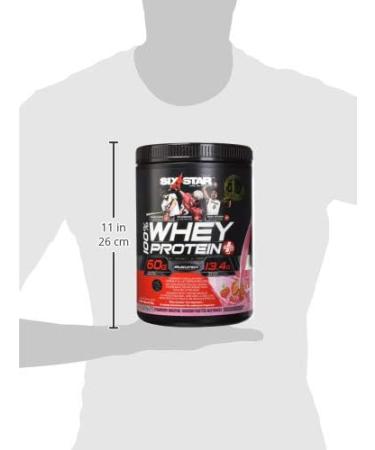 Whey Protein Powder + Creatine Monohydrate Six Star 100% Whey Protein Plus Whey Protein Isolate & Peptides Lean Protein Powder for Muscle Gain Whey Isolate Protein Shake Strawberry 4 lbs Strawberry 39 Servings (Pack of 1) - Buy Online on GoSupps.com