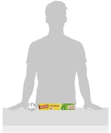 Glad ClingWrap Plastic Wrap 90 Metre Roll Made in Canada of Global Components - Buy Online on GoSupps.com