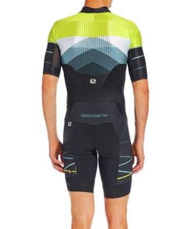 Giordana Men's FR-C Pro Tri Short Sleeve Cycling Doppio Suit - Lime Punch/Black XL - Buy Online on GoSupps.com