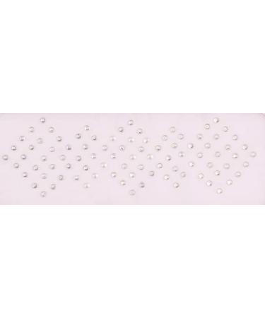 VAMA Silver White Crystal Diamond Bindi Set - Kumkum Stone Sticker Bindiya Tiki for Girls (Pack of 3 Cards Small Size 2.5mm) | International Shipping - Buy Online on GoSupps.com