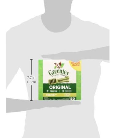 Greenies Original Dental Chews Teenie 130 Count - Natural Dog Treats for 5-15 lb. Dogs - Buy Online on GoSupps.com