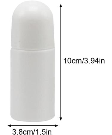 DASNTERED Roll On Bottle Portable 4pcs 50ml Empty Refillable Lip Balms Essential Oil Roll On Bottle Leak-Proof DIY Deodorant Containers For Sunscreen Moisturizer etc - Buy Online on GoSupps.com