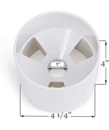Golf Hole Putting Cup Set - USGA Regulation Conforming | 2 ABS Ivory White Cups | 4 Diameter x 4 Depth | Ideal for Practice Putting Green - Buy Online on GoSupps.com