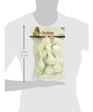 Dogit Natural Beefhide Knotted Bone Medium 15-18cm 6-7-Inch 600gm 21.2-Ounce 8-9 Pieces - Buy Online on GoSupps.com