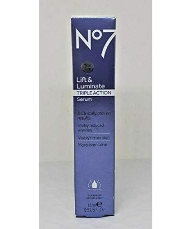 No7 Lift & Luminate Triple Action Serum (15ml) - Youthful Skin in a Bottle - Buy Online on GoSupps.com