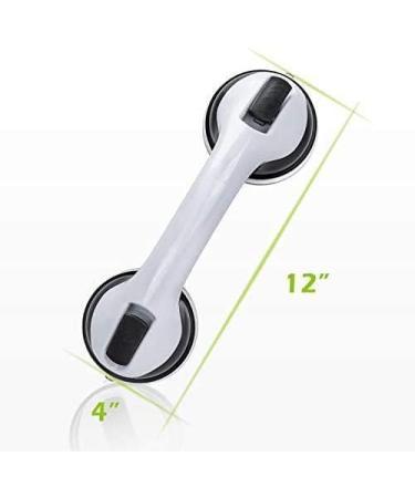 2 Pack Suction Grab Bar -12 Shower Handle & Bathroom Balance Bar wit - Grip Bath for Bathroom - Safety Hand Rail Support - Handicap Elderly Senior Assist Bath Handle 4" Cup - Buy Online on GoSupps.com