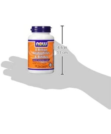 Now Foods 8 Billion Acidophilus & Bifidus - 120 Veg Capsules for Digestive Health - Buy Online on GoSupps.com