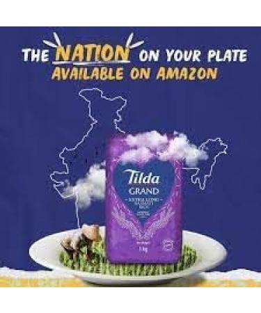 Tilda Grand White Rice 10kg | Extra-Long Basmati Rice | Premium Quality | Aromatic Delight | Hygienic Packaging - Buy Online on GoSupps.com