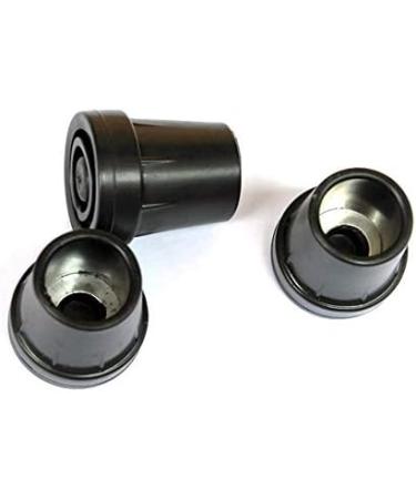 SilteD SilteD Cane Crutch Feet Tips PCP Replacement Reinforced Rubber Essential Medical Supply 3/4" Black (Pack of 4) - Buy Online on GoSupps.com