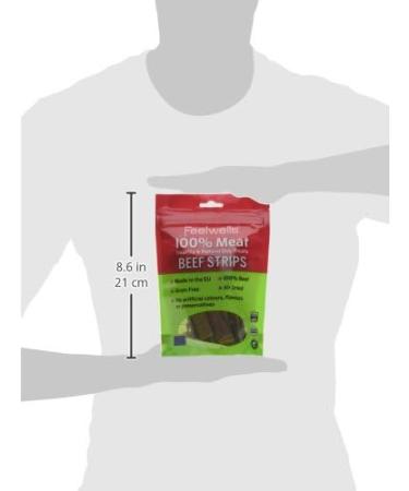 Feelwells 100% Meat Treats Beef Strips 10 x 100 g - Buy Online on GoSupps.com