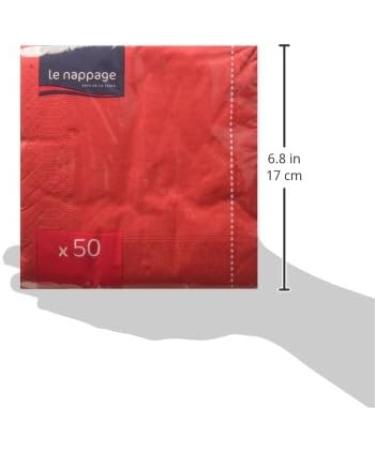 LE NAPPAGE 50 Red Airlaid Napkins - 33x33 cm FSC Certified Luxury Cellulose Wadding - International Shipping Available - Buy Online on GoSupps.com