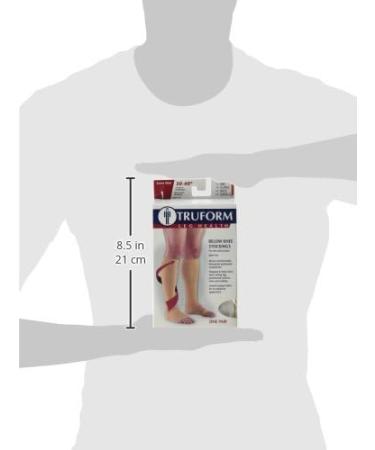 Truform 30-40 mmHg Knee High Compression Stockings for Men & Women - Open Toe White X-Large (Pack of 2) - International Shipping Available - Buy Online on GoSupps.com