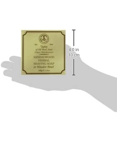 Taylor of Old Bond Street Sandalwood Shaving Soap 3.5 oz in Wooden Bowl - Buy Online on GoSupps.com