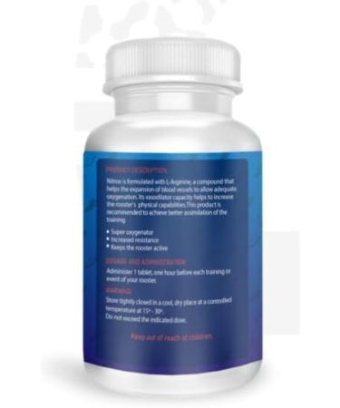 VITOFARMA NITROX - Suplemento Natural para Gallos - Energia Resistencia - Energy Stamina Recovery Booster - 100 Tablets - Buy Online on GoSupps.com
