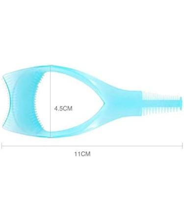 2Pcs Plastic 3 in 1 Eyelash Tool: Upper Lower Eye Lash Mascara Guard & Applicator Guide with Comb - Buy Online on GoSupps.com