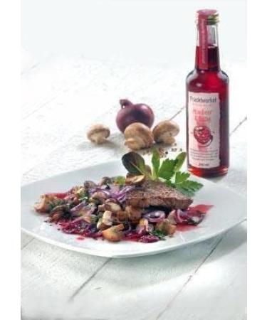 Fruchtwerker Fruit worker raspberry & vinegar with real fruit juice 6 x 250ml glass bottle - Buy Online on GoSupps.com