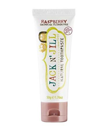 Jack n Jill Natural Toothpaste Raspberry 1.76 oz - Kid-Friendly, Fluoride-Free - Buy Online on GoSupps.com