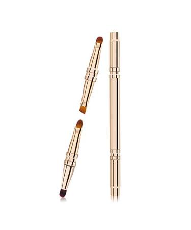 1 x Lipstick Brush Retractable Lip Brush Eyeshadow Brush with Lid Portable Eyebrow Brush.