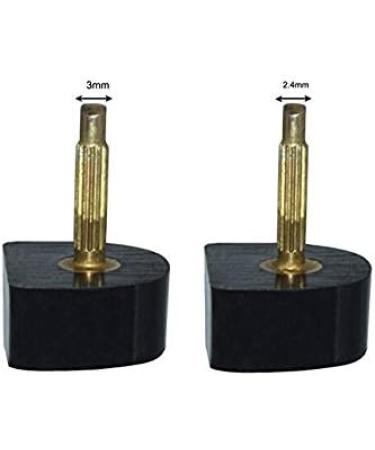 6 Pairs Black U Shaped High Heel Tips Replacement Stiletto Shoe Repair Caps for Women - 8mm x 8mm Thin Pin-2.4mm - Buy Online on GoSupps.com