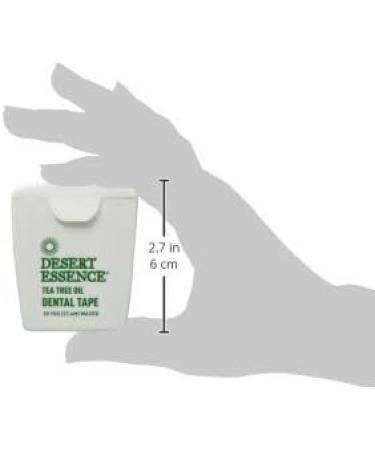 Dental Tape with Tea Tree Oil - Waxed 30 Yds (27.4 m) | Desert Essence - Natural Dental Care for Healthy Smiles - Buy Online on GoSupps.com