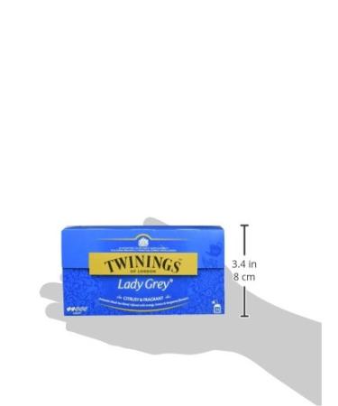 Buy Twinings Lady Gray Tea 50g - Premium Chinese Tea with Citrus & Bergamot | 2 Pack (50g x2) - 25 Tea Bags - Buy Online on GoSupps.com