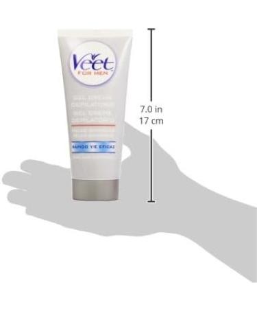 Veet Men Depilatory Gel Cream for Sensitive Skin 200ml - Smooth Fast Hair Removal | International Shipping - Buy Online on GoSupps.com